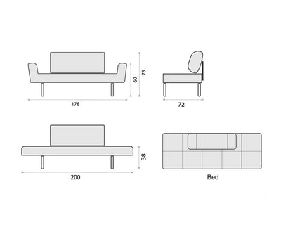 Innovation Living Zeal Daybed , 551 Faunal Brown