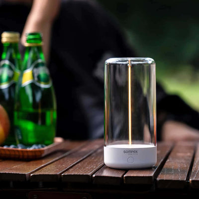 Sompex Pulse rechargeable lamp, peach