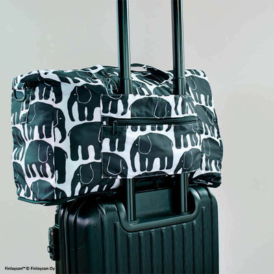 Marushin Finlayson folding boston bag, pink birds