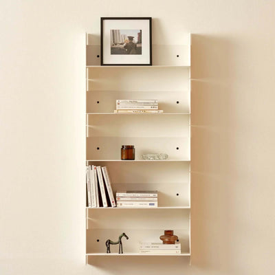 Tiptoe Pli steel wall shelf 45cm, cream white