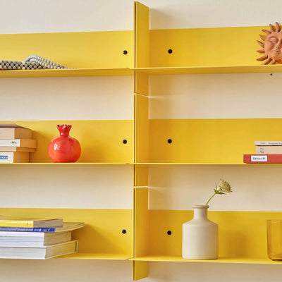 Tiptoe Pli steel wall shelf 45cm, naples yellow