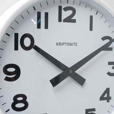 refurbished | Kriptonite Wall Clocks Classics Ø30, mat white