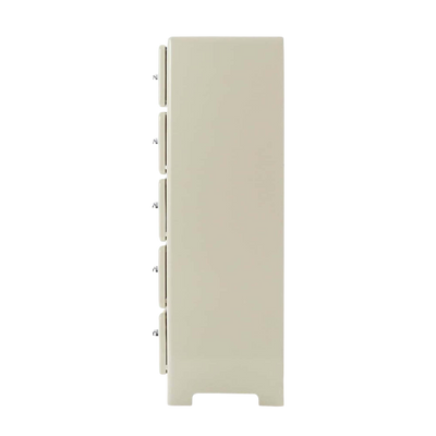 Dulton 5 Drawers Chest, ivory