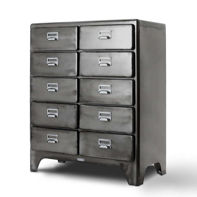 Dulton 2 Columns by 5 Drawers cabinet, raw