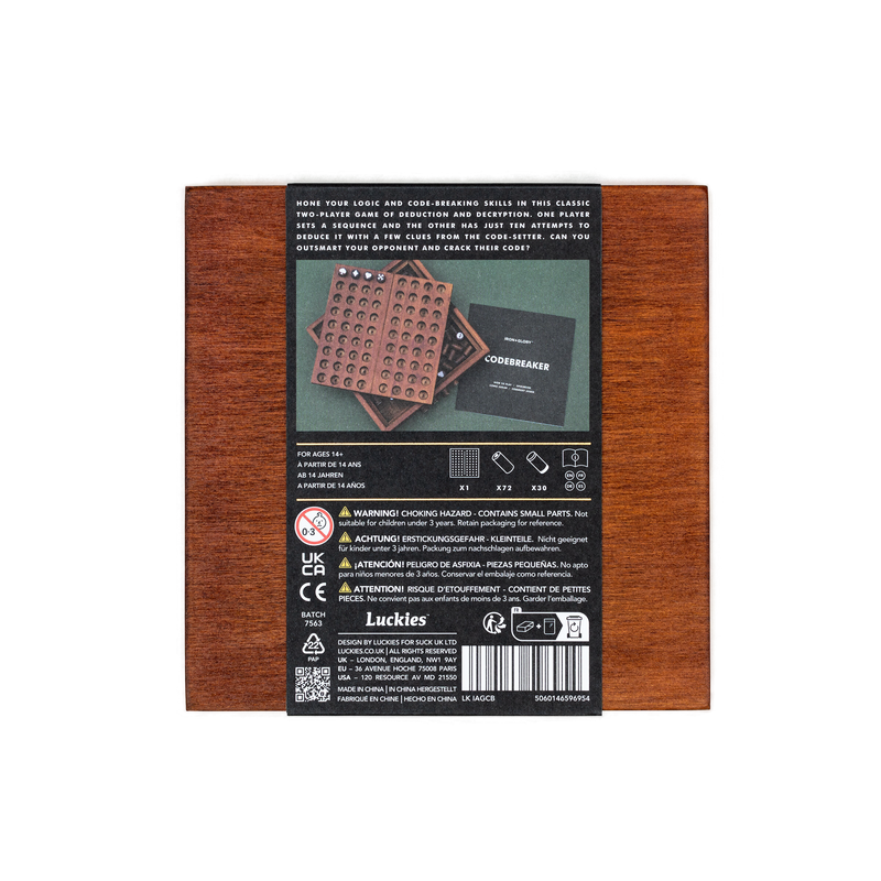 Iron & Glory Codebreaker wooden code game