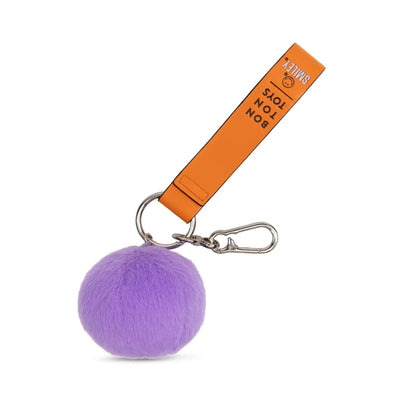 IBTT Smiley ECO Fuzzy Bag Charm 7cm ast. (F D.Purple)