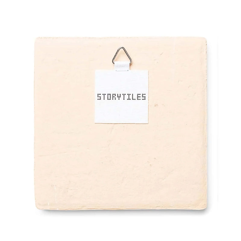 StoryTiles Sleepy Cat decorative tile (10x10cm)