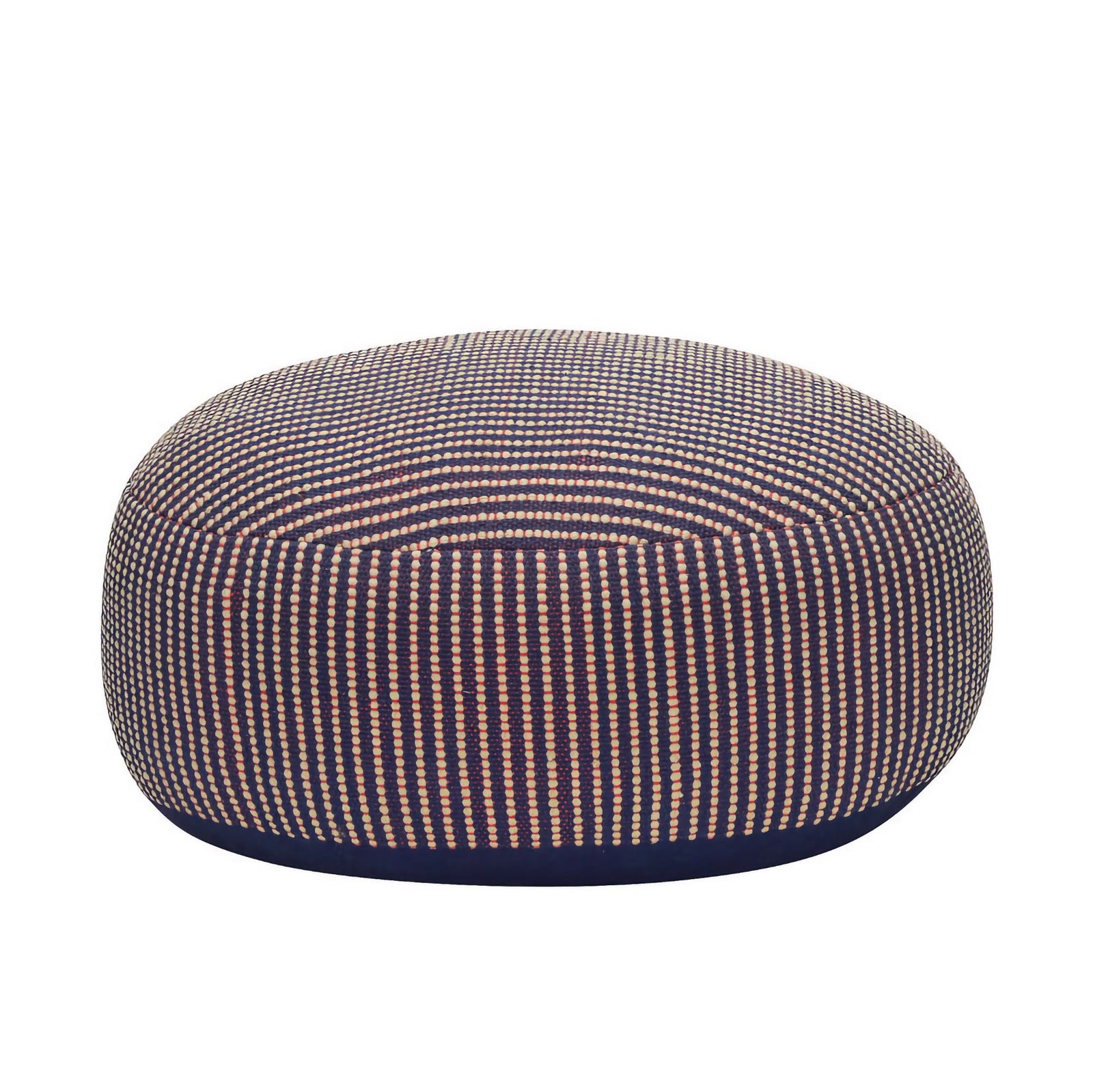 Hubsch Mochi pouffe, blue/multicolour