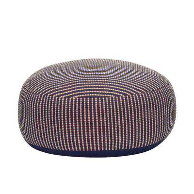 Hubsch Mochi pouffe, blue/multicolour