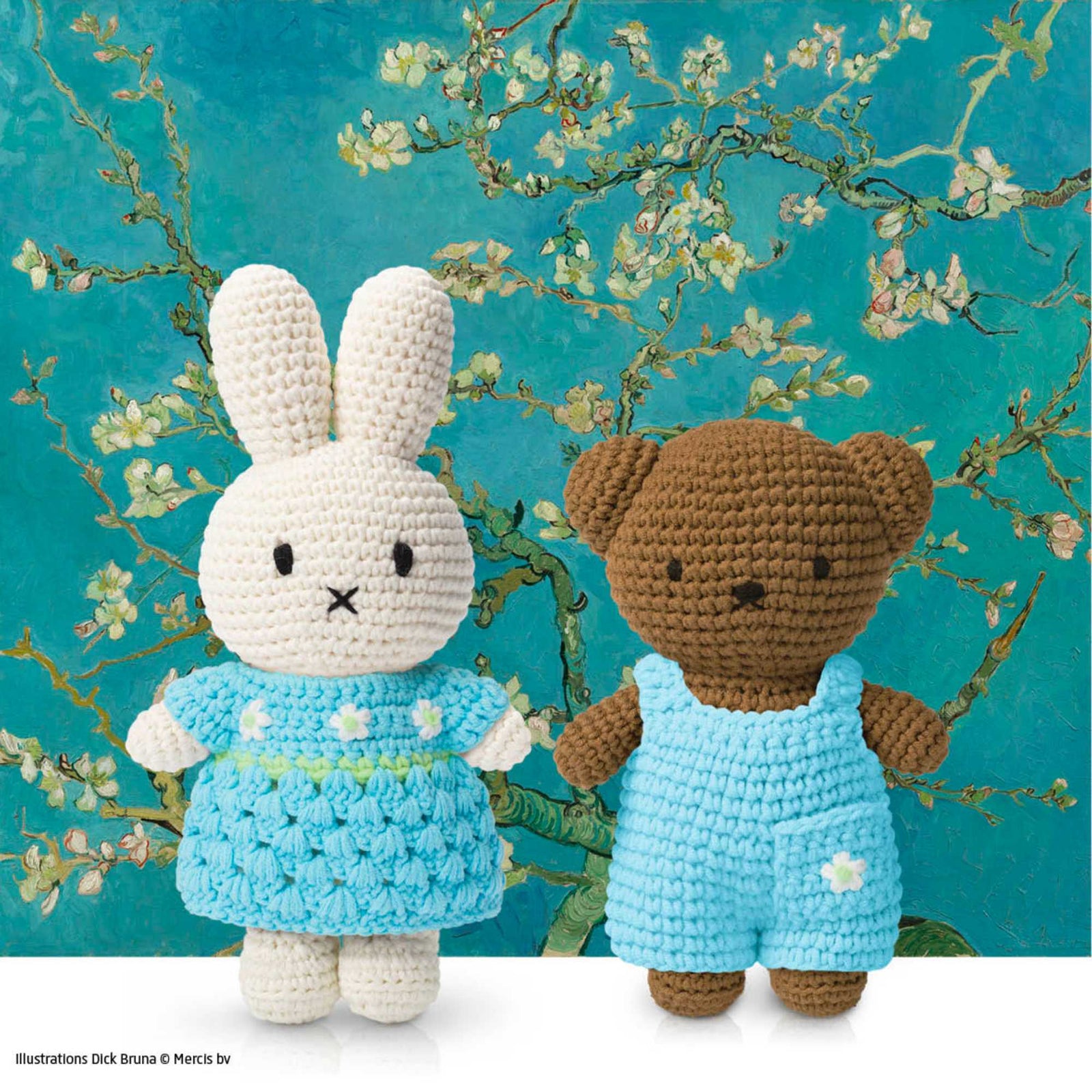 Just Dutch Miffy & Boris Crochet 25cm, Van Gogh Museum New Almond Blossom Outfit