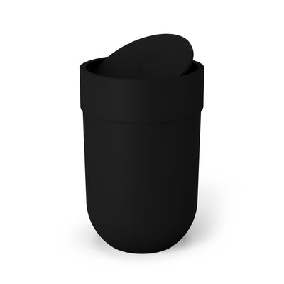 Umbra Touch Waste Can With Lid, Black