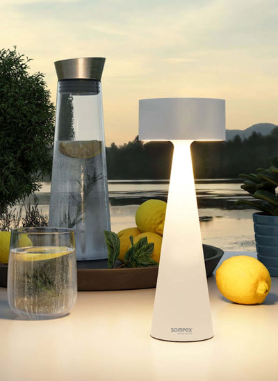 Sompex Elody portable table lamp, white