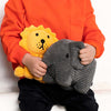 Lion ECO Corduroy plush 17cm, yellow