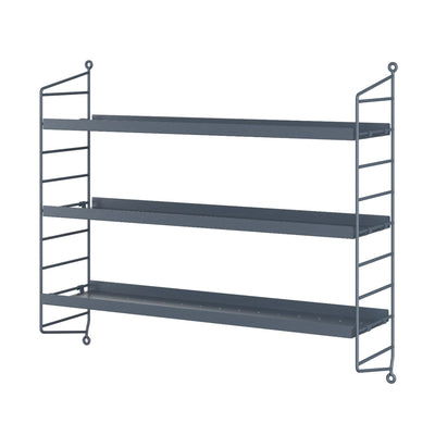 String® Pocket Metal shelving, Sergelgrå grey
