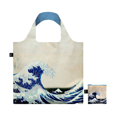 Loqi Katsushika Hokusai The Great Wave tote