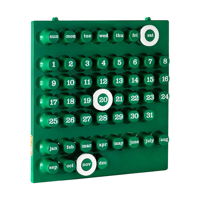 Ring-A-Date Perpetual Calendar, Green