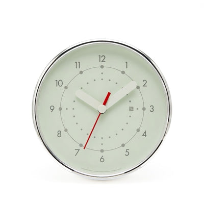 Lemnos ENTO aluminum alarm clock, light green