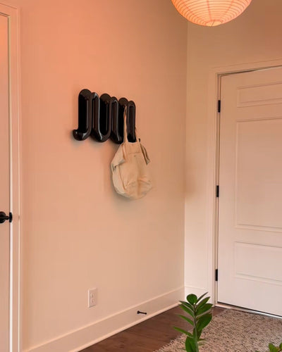 Swell Wall catchall & coat rack, black