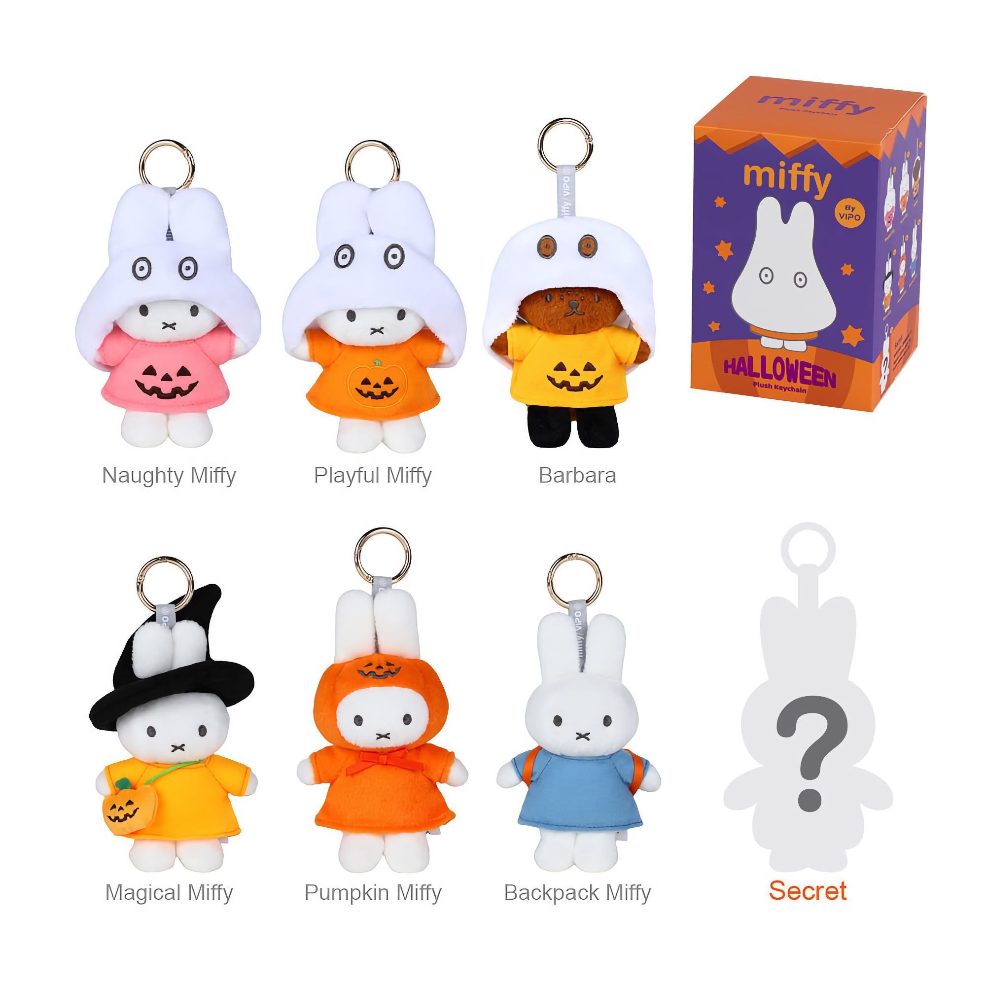 Vipo Miffy Snoopy plush keychain blind box