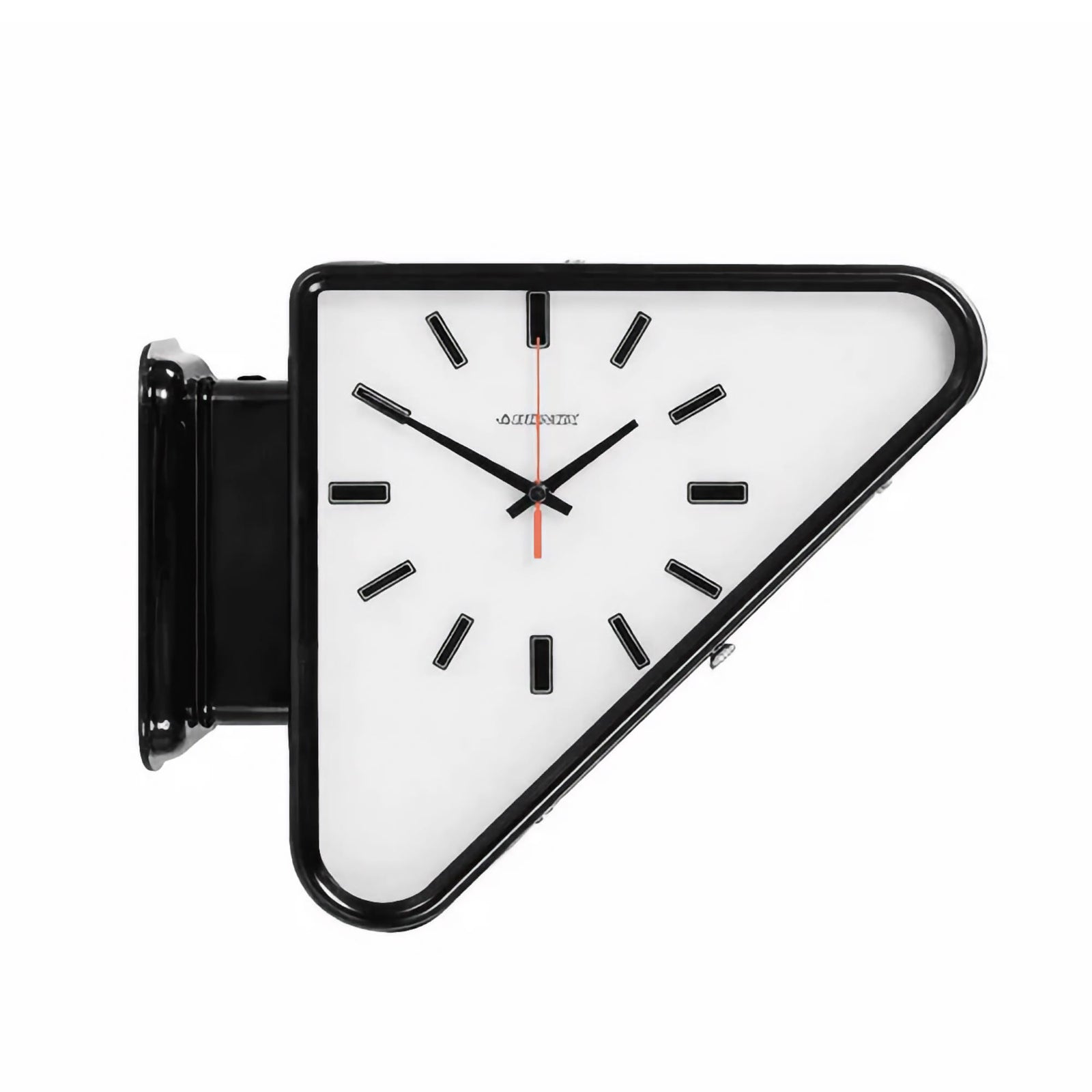 Dulton Bonox triangle double-sided display wall clock, black