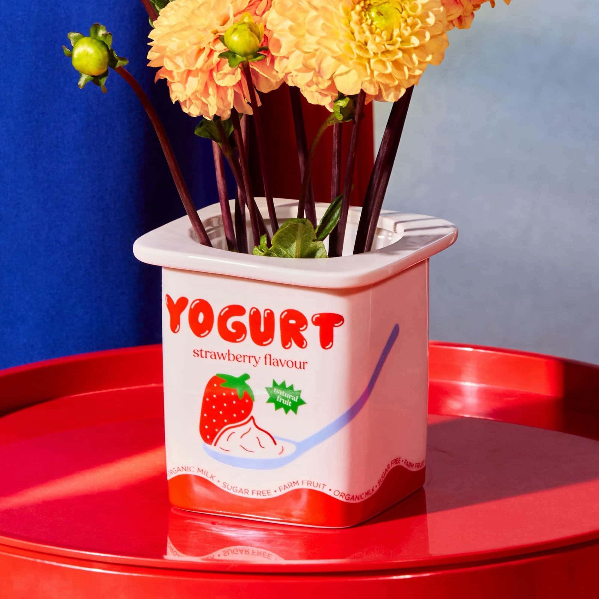 Fluid Market Strawberry Yogurt vase