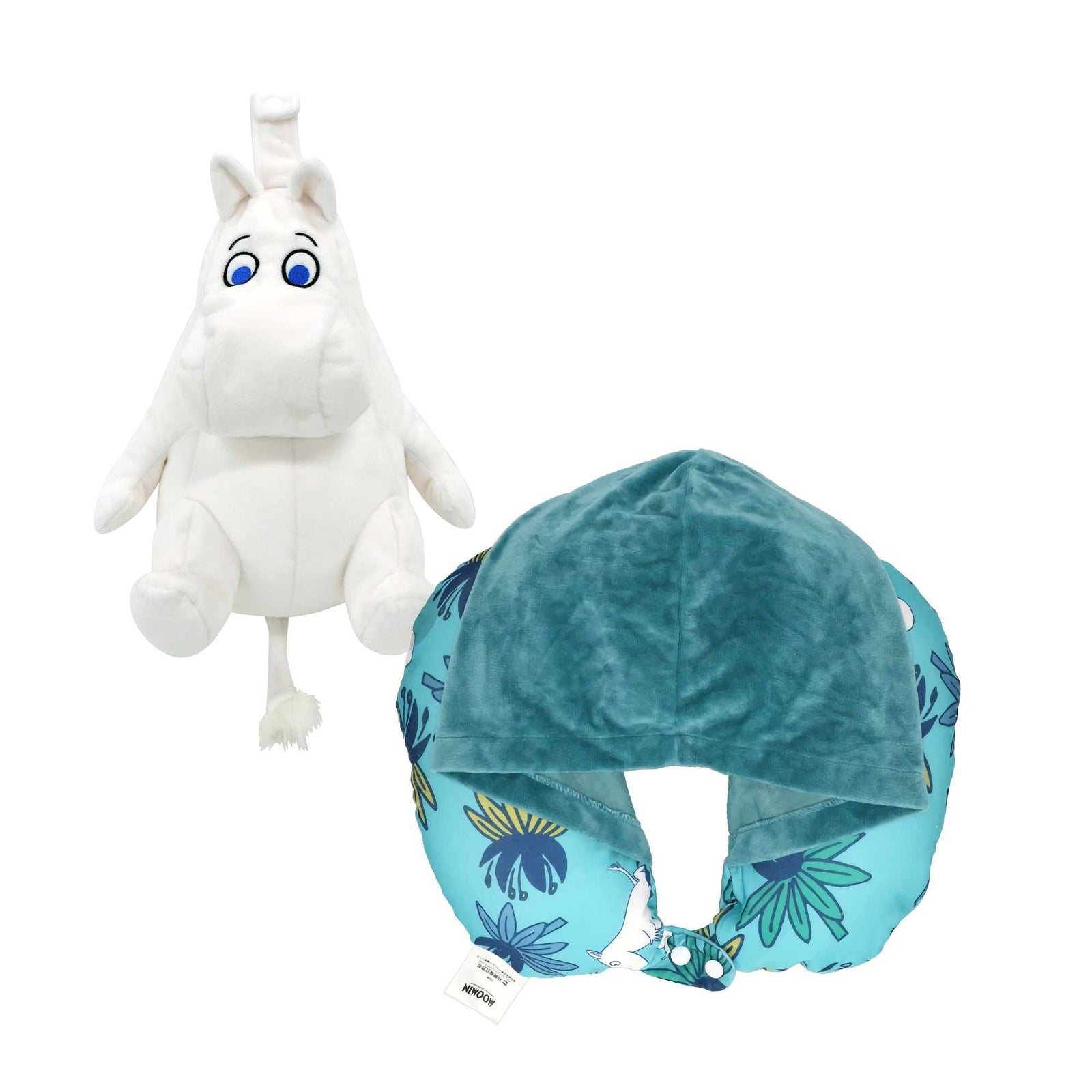 Marushin Moomin Reversible Hooded travel pillow