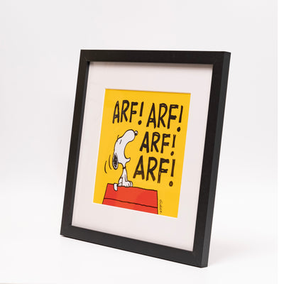 refurbished | Peanuts x Magpie Snoopy framed print (12x12), arf!
