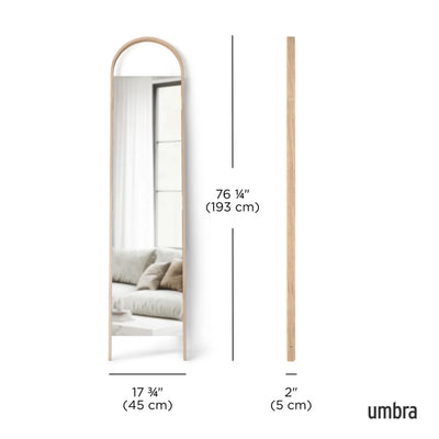 Umbra Bellwood leaning mirror, Natural