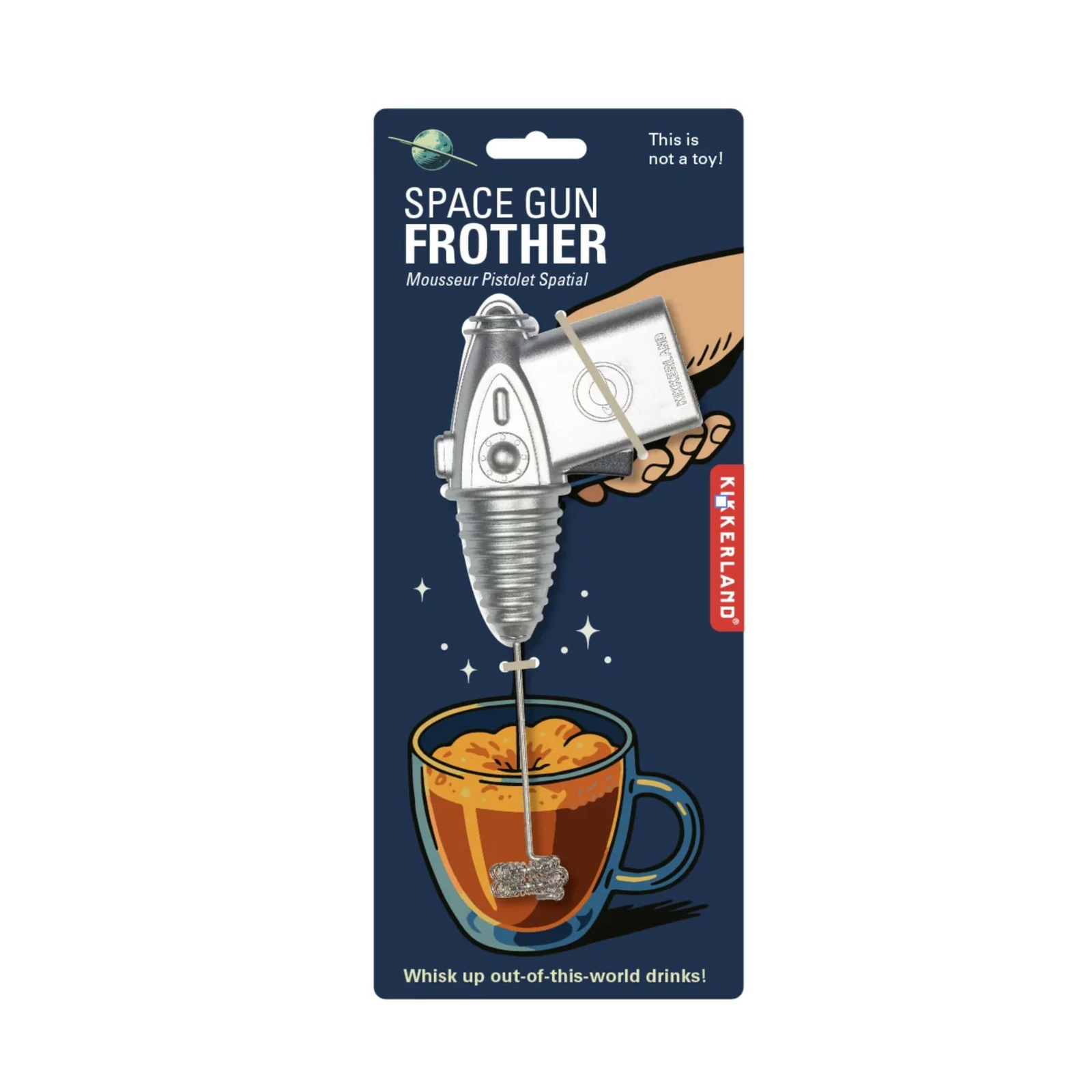 Kikkerland Space Gun frother