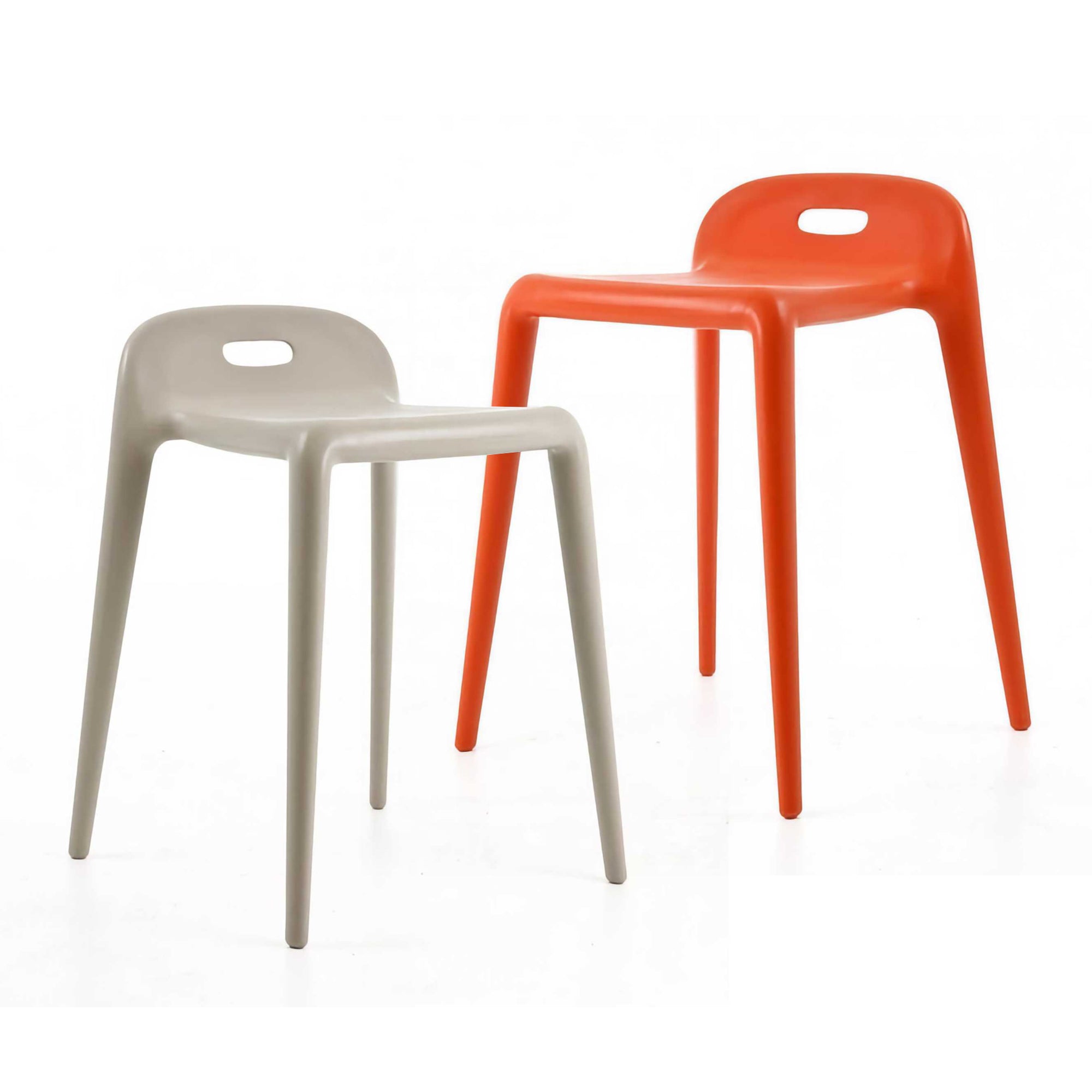 Magis Yuyu stool set, Beige & Orange