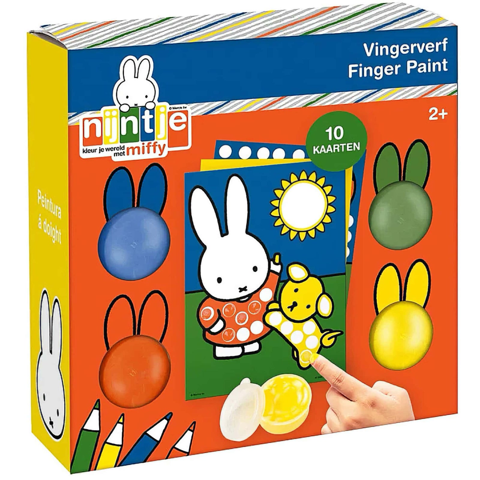Miffy Finger Paint 4 Colours + 10 Pictures