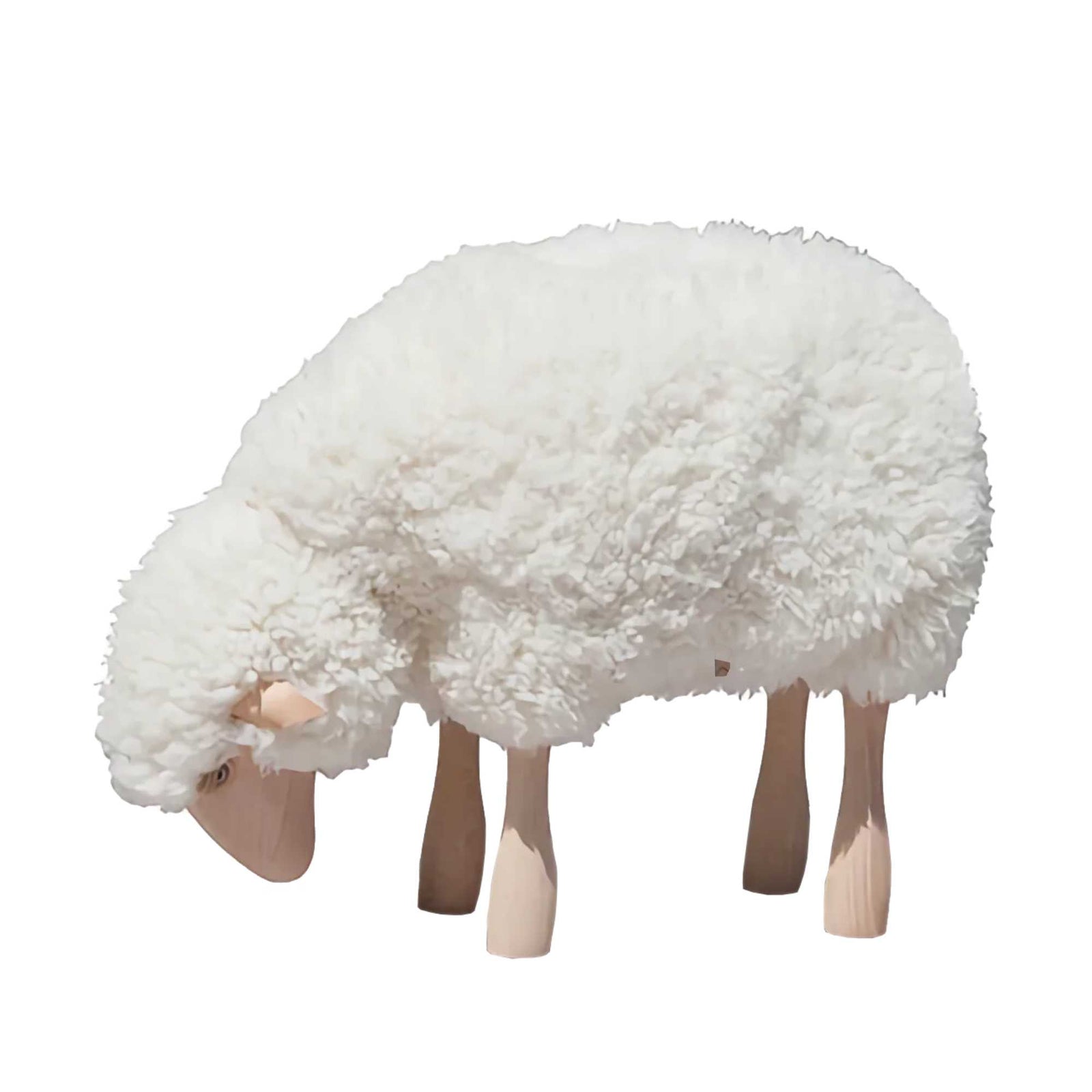 Meier Lamb Wool Plush Grazing Medium, White