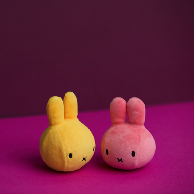 Bon ton toys Miffy squish ball keychain, yellow