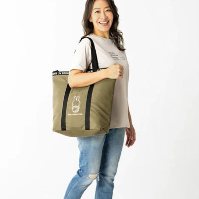 Miffy Cooler tote bag 11.7L, khaki