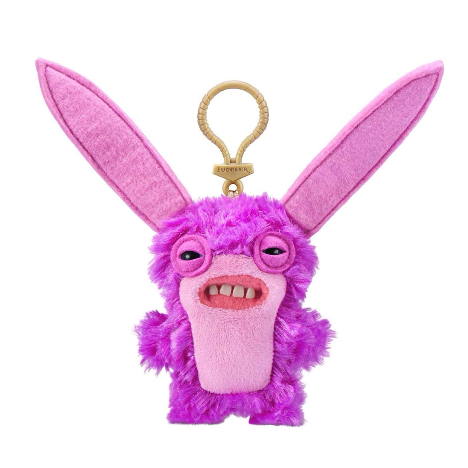 Fuggler key ring, long ears pink