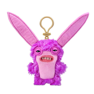 Fuggler funny ugly monster key ring, long ears pink