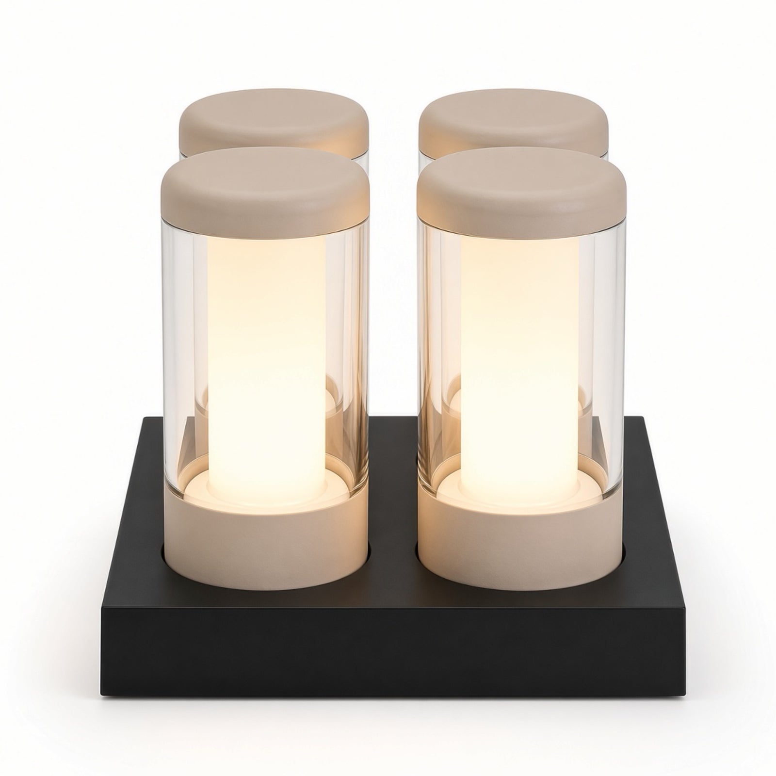 Sompex Nip rechargeable lamps set of 4