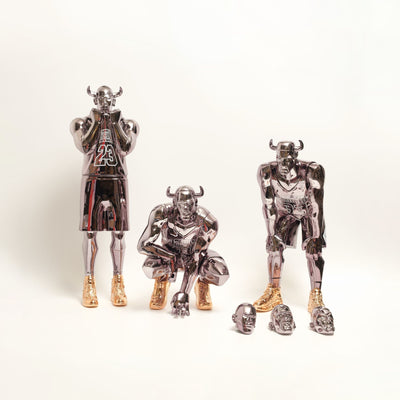 Fools Paradise XL THREE KING : LEGENDARY Set // (CHAMPION TROPHY) art toy