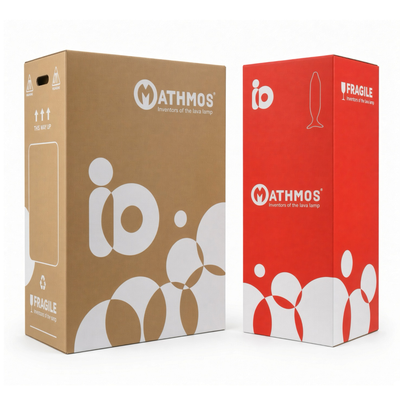 Mathmos iO giant lava lamp, black