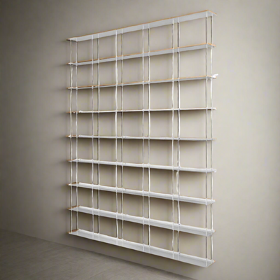 Kriptonite Krossing wall shelf (166x200 cm), aluminium