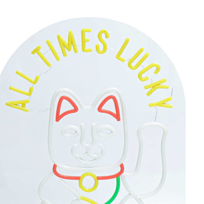 All Times Lucky Neon LED Sign