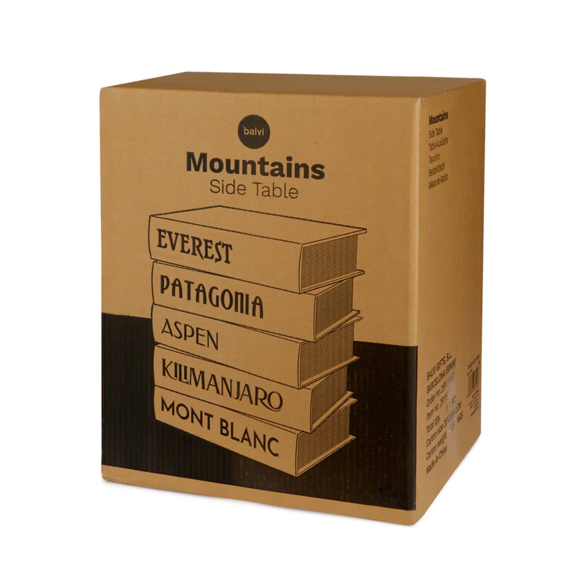 Balvi Mountain Book Stack side table