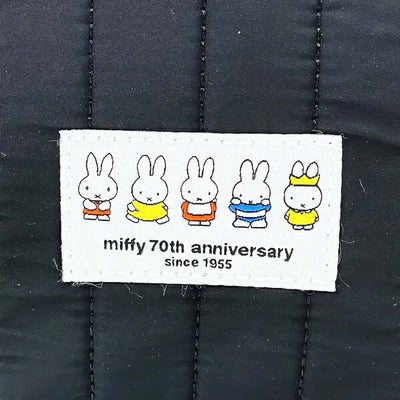 Miffy 70-Year cosmetic square pouch, black