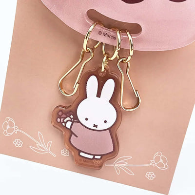 Miffy Cake Shaped key charm, chocolate