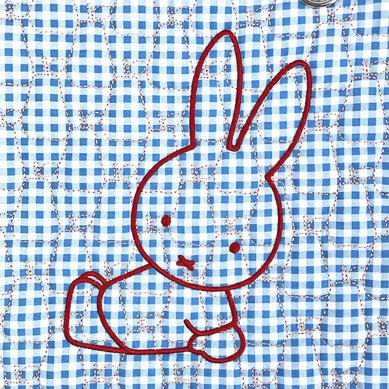 Miffy GinghamPop quilted mini tote, blue