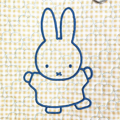 Miffy GinghamPop quilted mini tote, yellow
