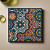 Images d'Orient silicone coaster, Beryte Teal