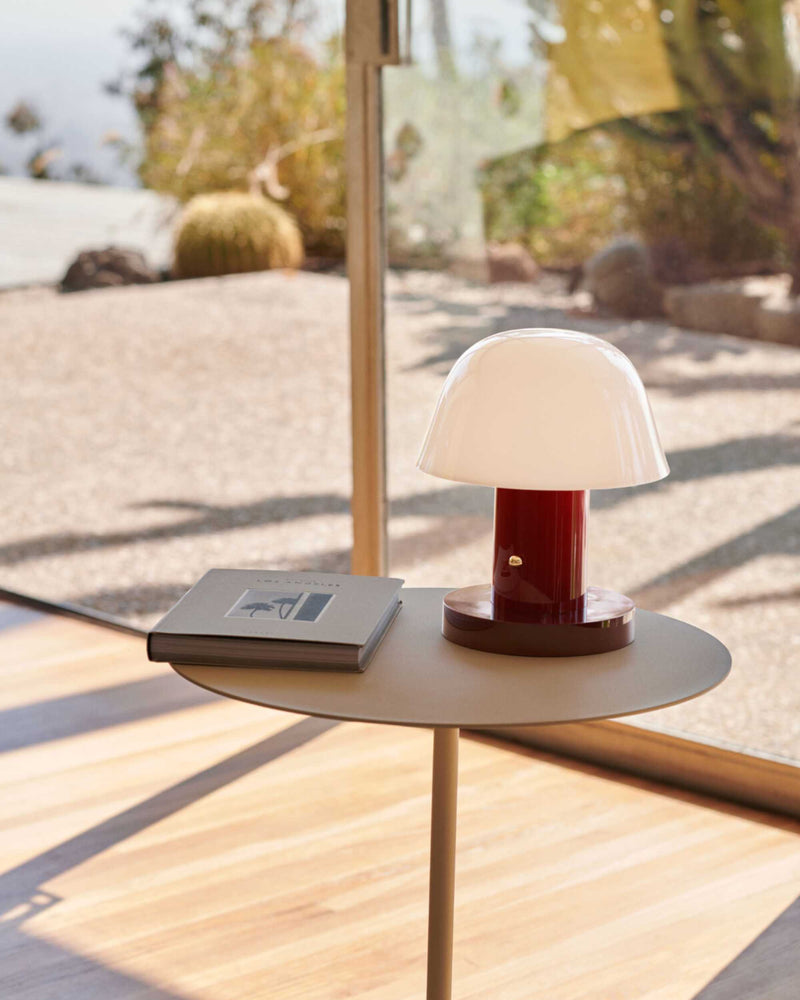 &Tradition Setago JH27 rechargeable lamp, Rust/Thunder