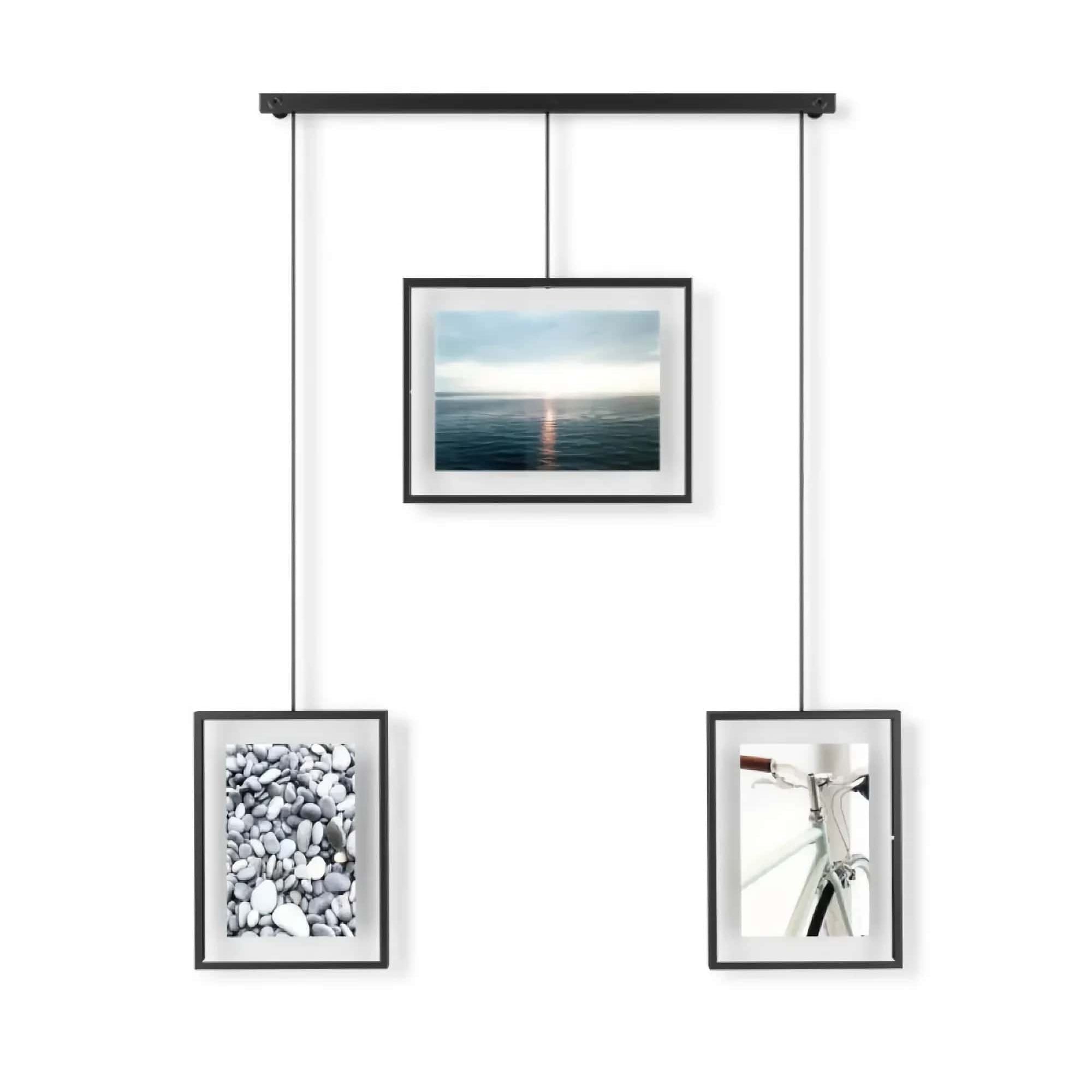 Umbra Exhibit picture frame (set of 3), black