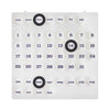 Ring-A-Date Perpetual Calendar, White